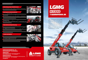 Телескопічні навантажувачі LGMG  H1840