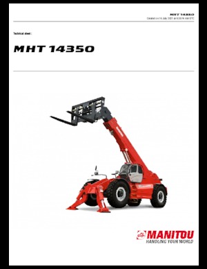 Телескопічні навантажувачі Manitou MHT 14350