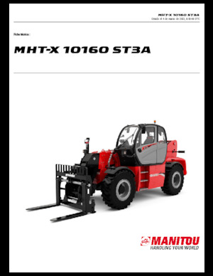 Телескопічні навантажувачі Manitou MHT-X 10160 ST3A