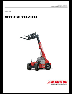 Телескопічні навантажувачі Manitou MHT-X 10230
