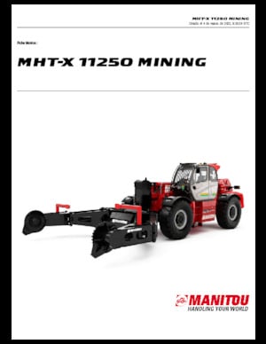 Телескопічні навантажувачі Manitou MHT-X 11250 Mining