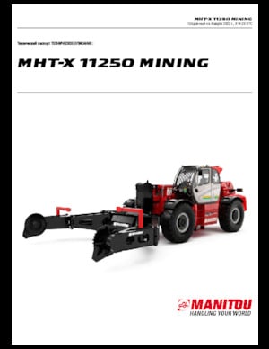 Телескопічні навантажувачі Manitou MHT-X 11250 Mining