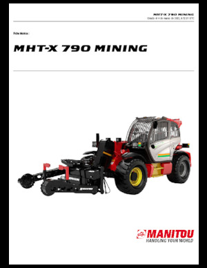 Телескопічні навантажувачі Manitou MHT-X 790 Mining