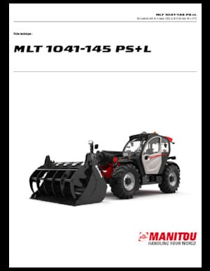 Телескопічні навантажувачі Manitou MLT 1041-145 PS+L