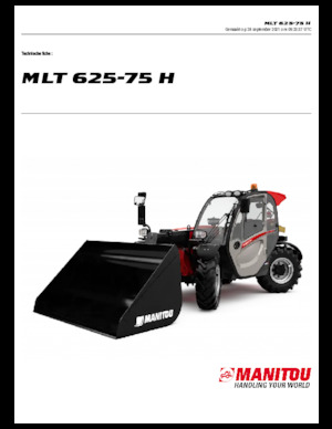 Телескопічні навантажувачі Manitou MLT 625-75 H