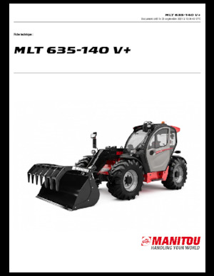 Телескопічні навантажувачі Manitou MLT 635-140 V+