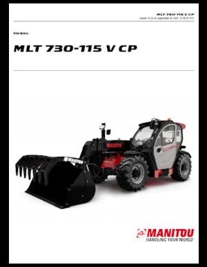 Телескопічні навантажувачі Manitou MLT 730-115 V CP