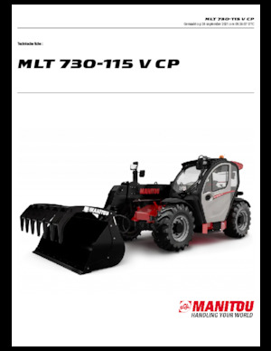 Телескопічні навантажувачі Manitou MLT 730-115 V CP