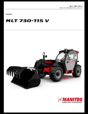 Телескопічні навантажувачі Manitou MLT 730-115 V