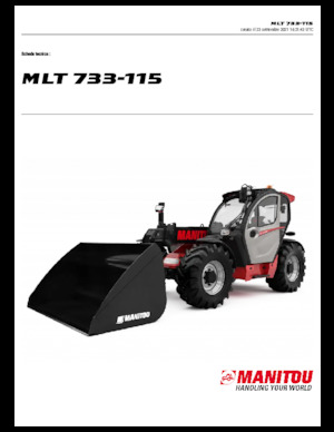 Телескопічні навантажувачі Manitou MLT 733-115