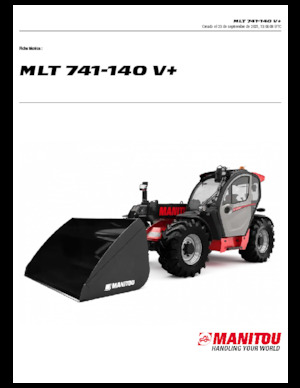 Телескопічні навантажувачі Manitou MLT 741-140 V+