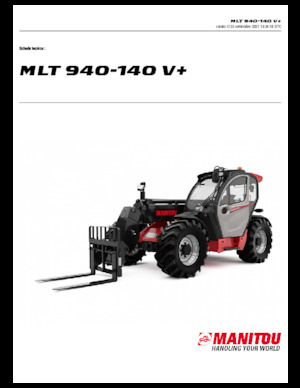 Телескопічні навантажувачі Manitou MLT 940-140 V+