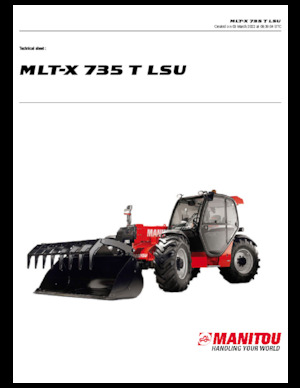 Телескопічні навантажувачі Manitou MLT-X 735 T LSU