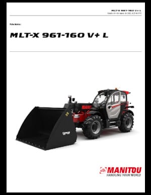 Телескопічні навантажувачі Manitou MLT-X 961-160 V+ L