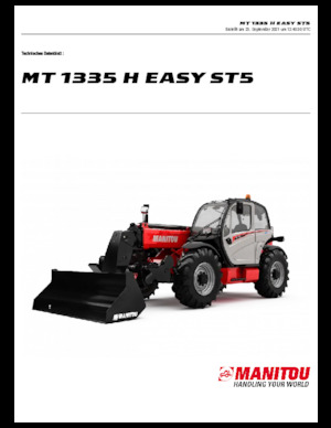 Телескопічні навантажувачі Manitou MT 1335 H easy