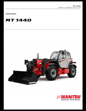 Телескопічні навантажувачі Manitou MT 1440
