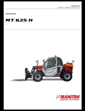 Телескопічні навантажувачі Manitou MT 625 H