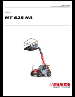 Телескопічні навантажувачі Manitou MT 625 HA