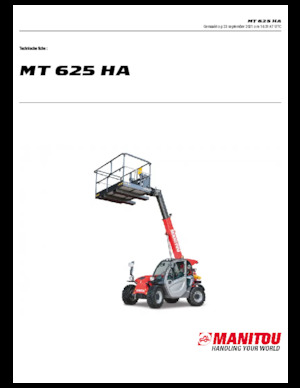 Телескопічні навантажувачі Manitou MT 625 HA