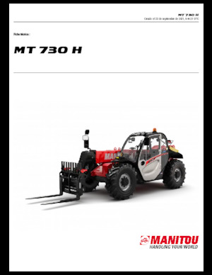 Телескопічні навантажувачі Manitou MT 730 H 75 K Standard (STV)