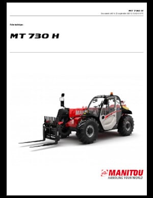 Телескопічні навантажувачі Manitou MT 730 H 75 K Standard (STV)