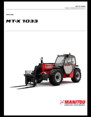 Телескопічні навантажувачі Manitou MT-X 1033