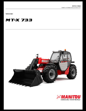 Телескопічні навантажувачі Manitou MT-X 733