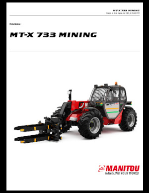 Телескопічні навантажувачі Manitou MT-X 733 Mining
