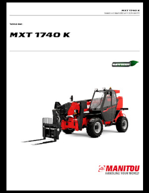 Телескопічні навантажувачі Manitou MXT 1740 K