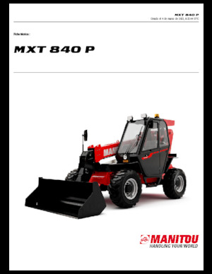 Телескопічні навантажувачі Manitou MXT 840 P