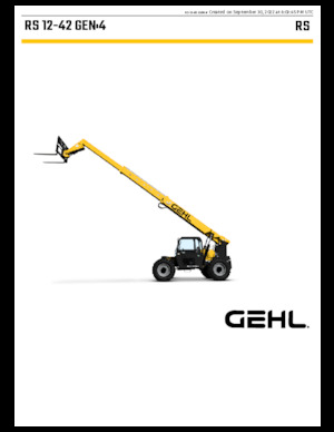 Телескопічні навантажувачі Gehl RS12-42