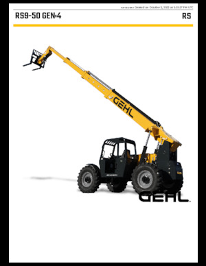 Телескопічні навантажувачі Gehl RS9-50