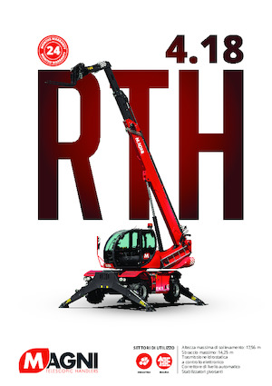 Телескопічні навантажувачі з верхньою будовою MAGNI RTH 4.18 Smart