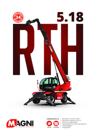 Телескопічні навантажувачі з верхньою будовою MAGNI RTH 5.18 Smart