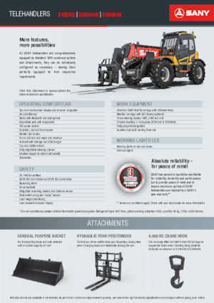 Телескопічні навантажувачі Sany STH742