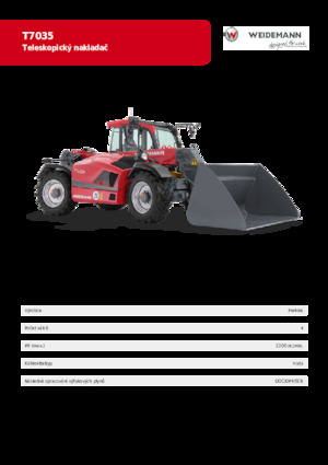 Телескопічні навантажувачі Weidemann T7035 
