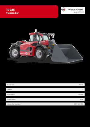 Телескопічні навантажувачі Weidemann T7035 