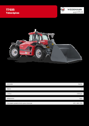 Телескопічні навантажувачі Weidemann T7035 