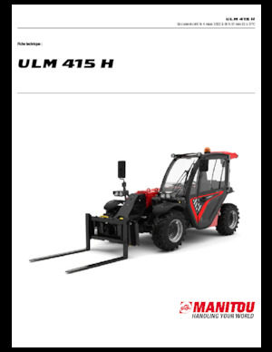 Телескопічні навантажувачі Manitou ULM 415 H
