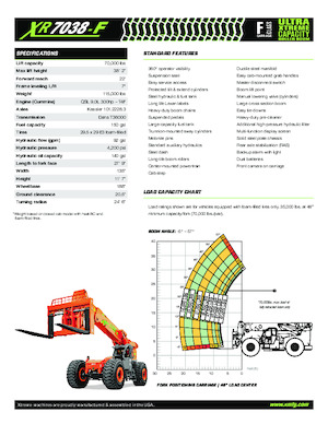 Телескопічні навантажувачі Xtreme XR7038-F