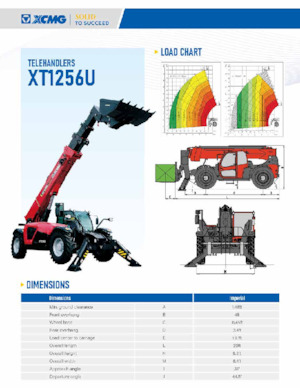 Телескопічні навантажувачі XCMG XT1256U