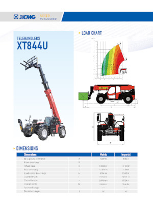 Телескопічні навантажувачі XCMG XT844U