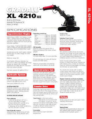 Телескопічні екскаватори Gradall XL 4210 III