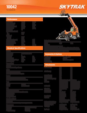 Телескопічні навантажувачі JLG 10042