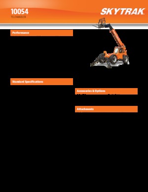 Телескопічні навантажувачі JLG 10054