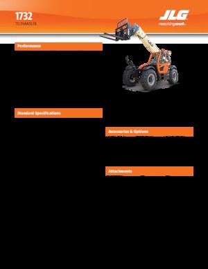 Телескопічні навантажувачі JLG 1732