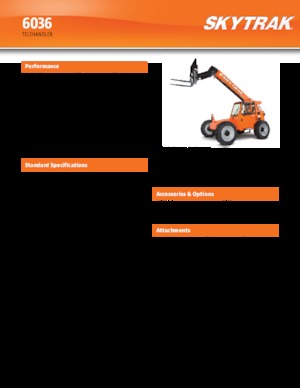 Телескопічні навантажувачі JLG 6036 