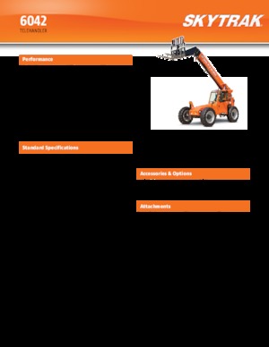 Телескопічні навантажувачі JLG 6042