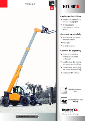 Телескопічні навантажувачі Haulotte HTL4010
