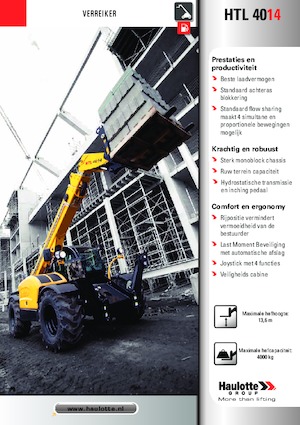 Телескопічні навантажувачі Haulotte HTL4014